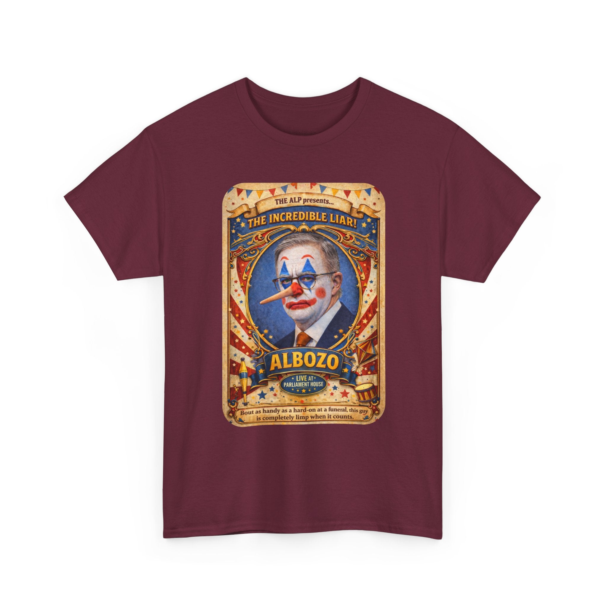 ALBOZO The incredible liar! Political satire tee