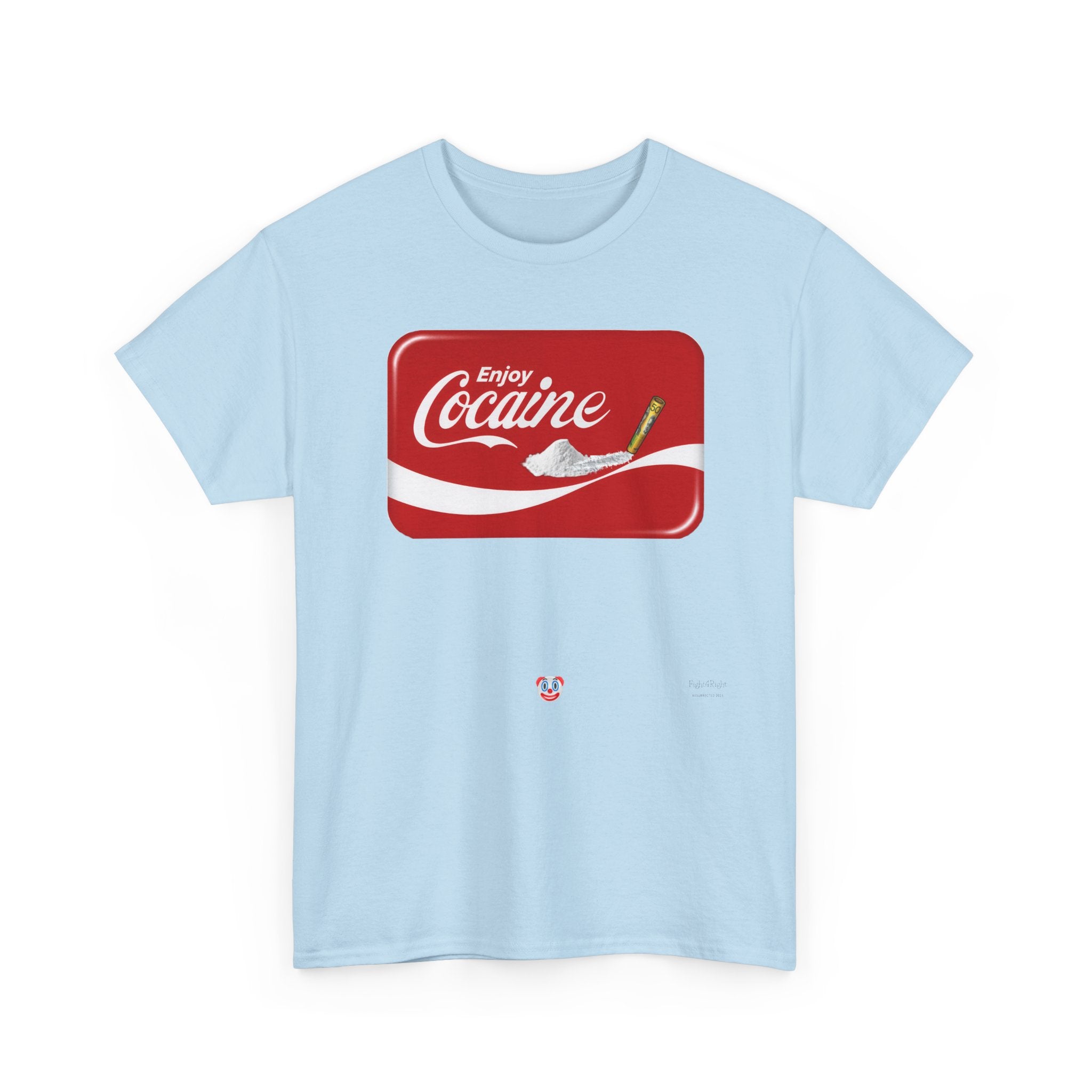 T-Shirt — 'Enjoy Cocaine' Parody Logo Tee
