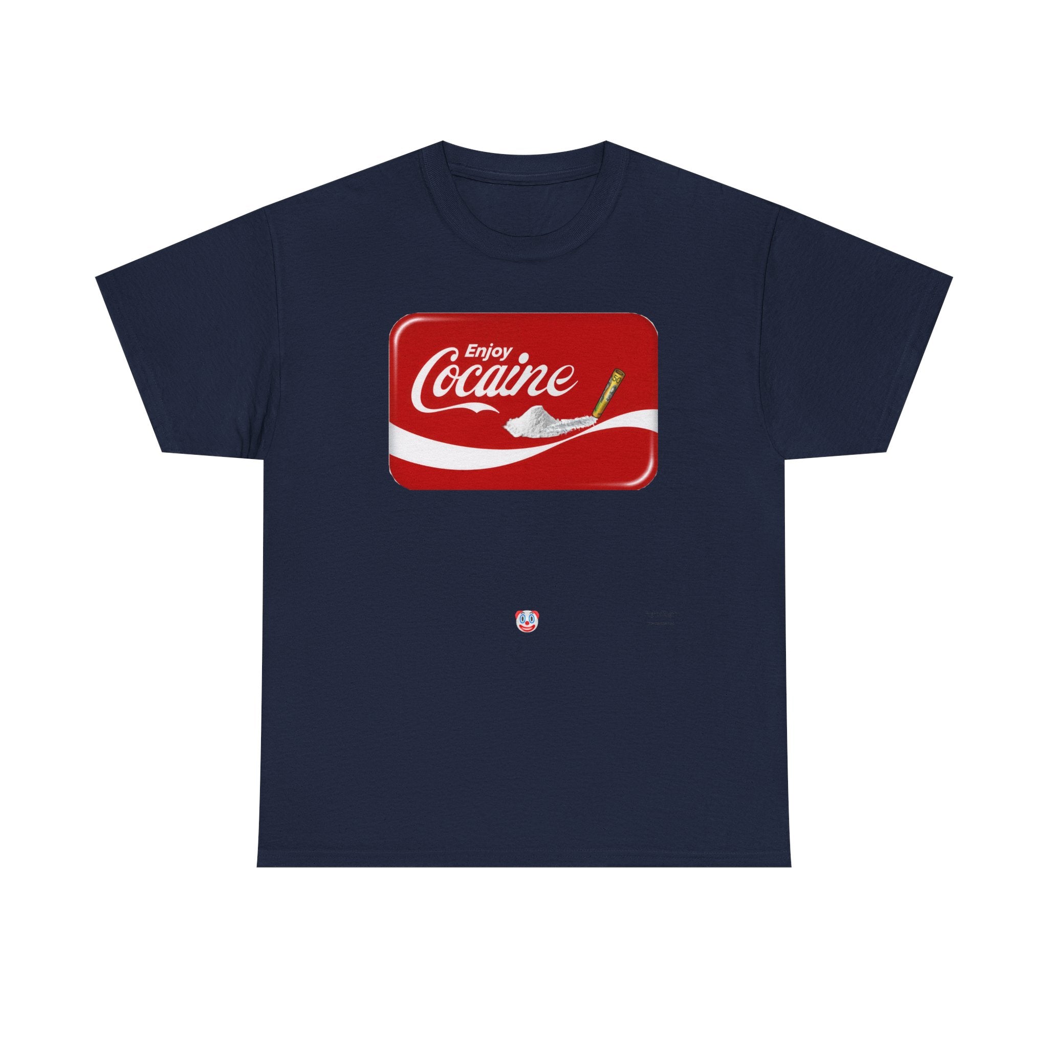 T-Shirt — 'Enjoy Cocaine' Parody Logo Tee