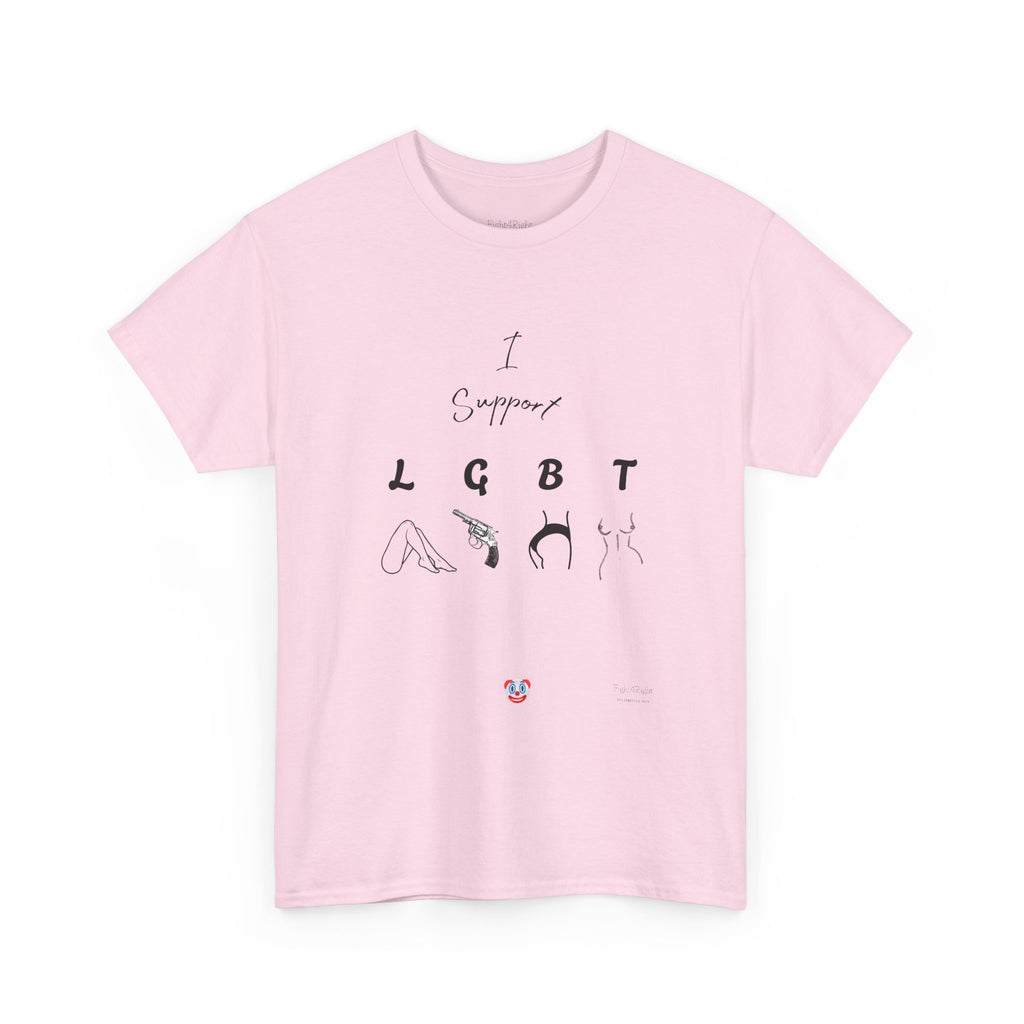 I SUPPORT LGBT T-Shirt | Cheeky Aussie Visual Pun
