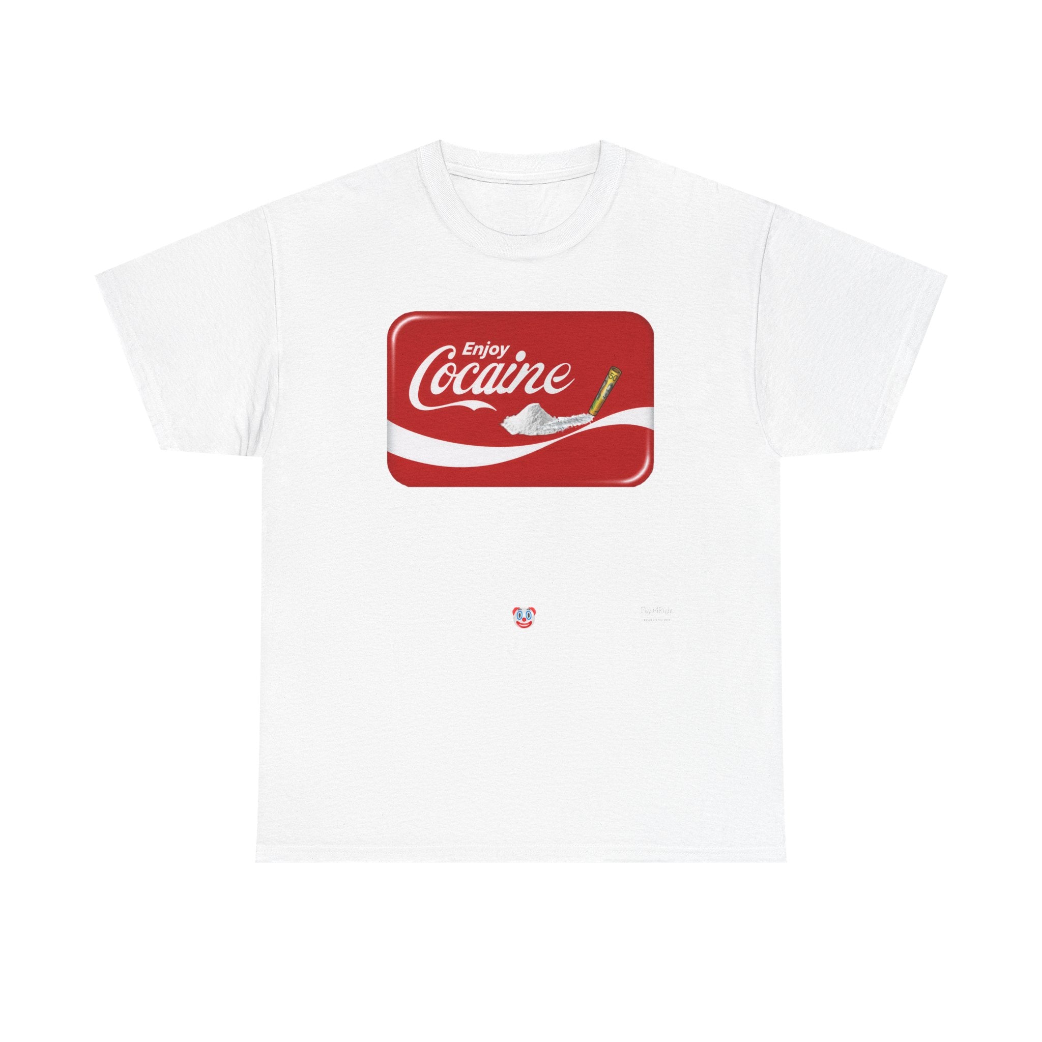 T-Shirt — 'Enjoy Cocaine' Parody Logo Tee
