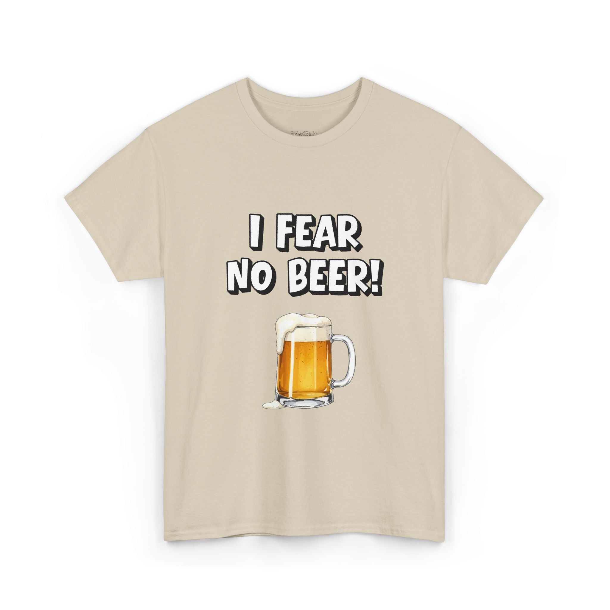 I Fear No Beer T-Shirt – Funny Beer Mug Graphic Tee for Beer Lovers