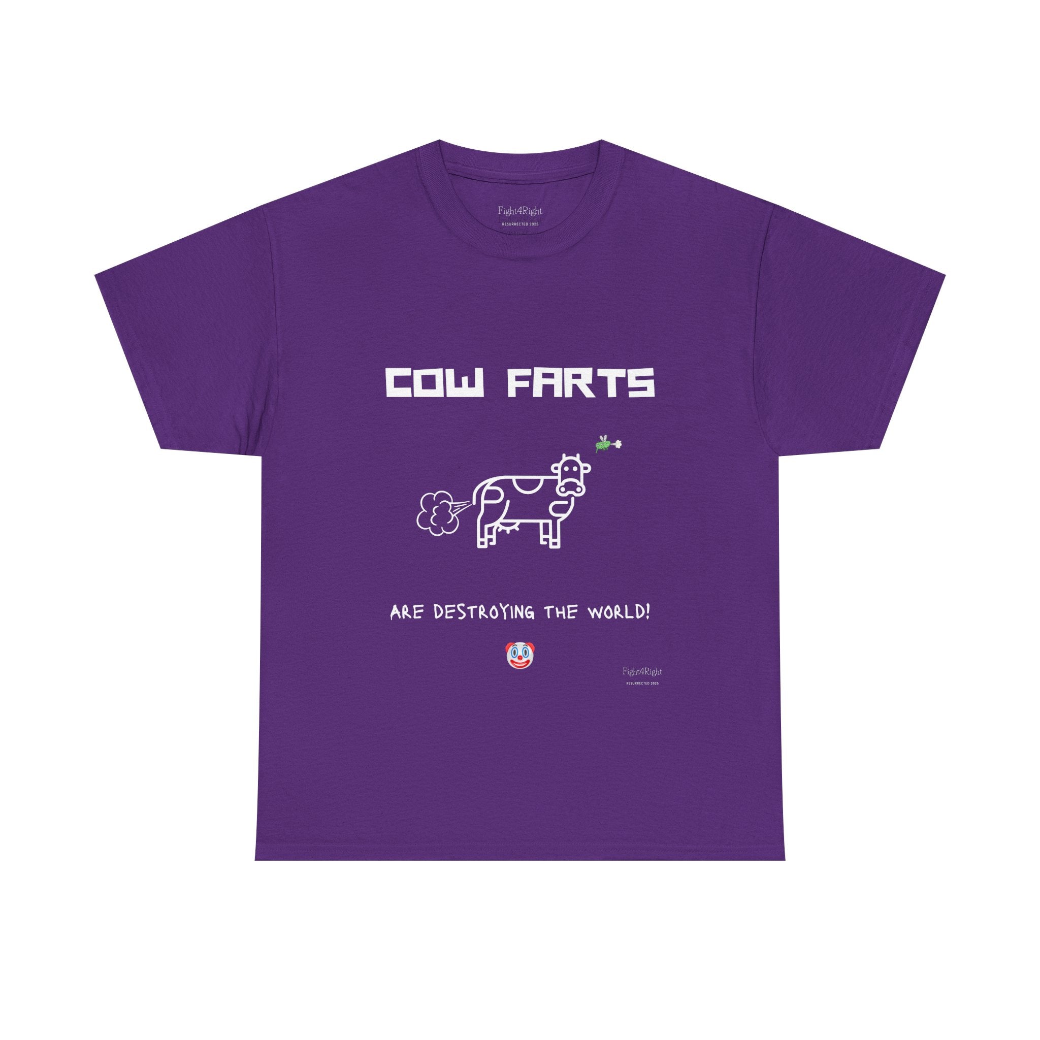 Cow Farts Are Destroying the World T-Shirt – Funny Climate Satire Tee