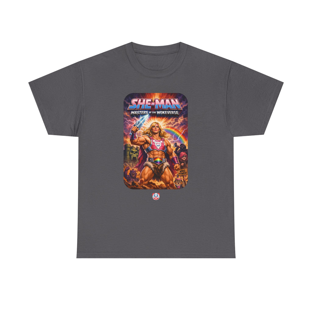 She-Man Masters of the Wokeverse T-Shirt – By the Power of the Pork Sword