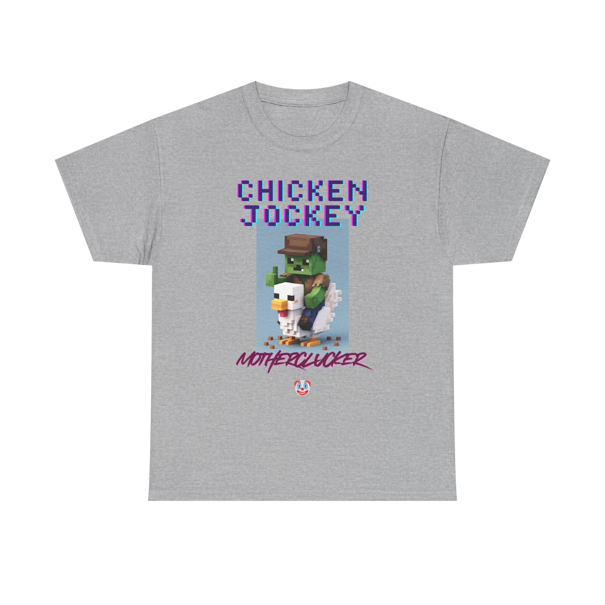 Chicken Jockey Motherclucker T-Shirt – Funny Minecraft Parody Gamer Tee