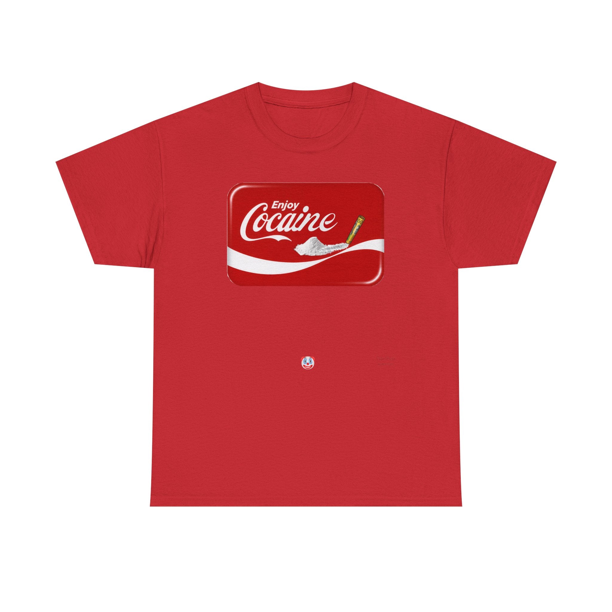 T-Shirt — 'Enjoy Cocaine' Parody Logo Tee