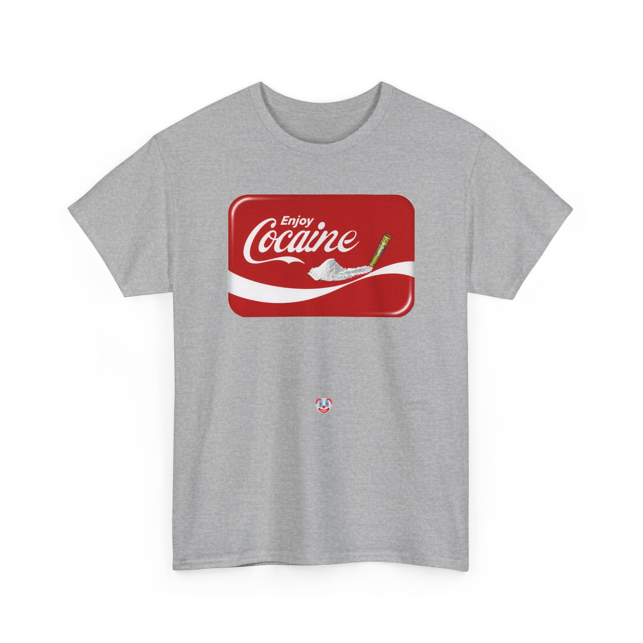T-Shirt — 'Enjoy Cocaine' Parody Logo Tee