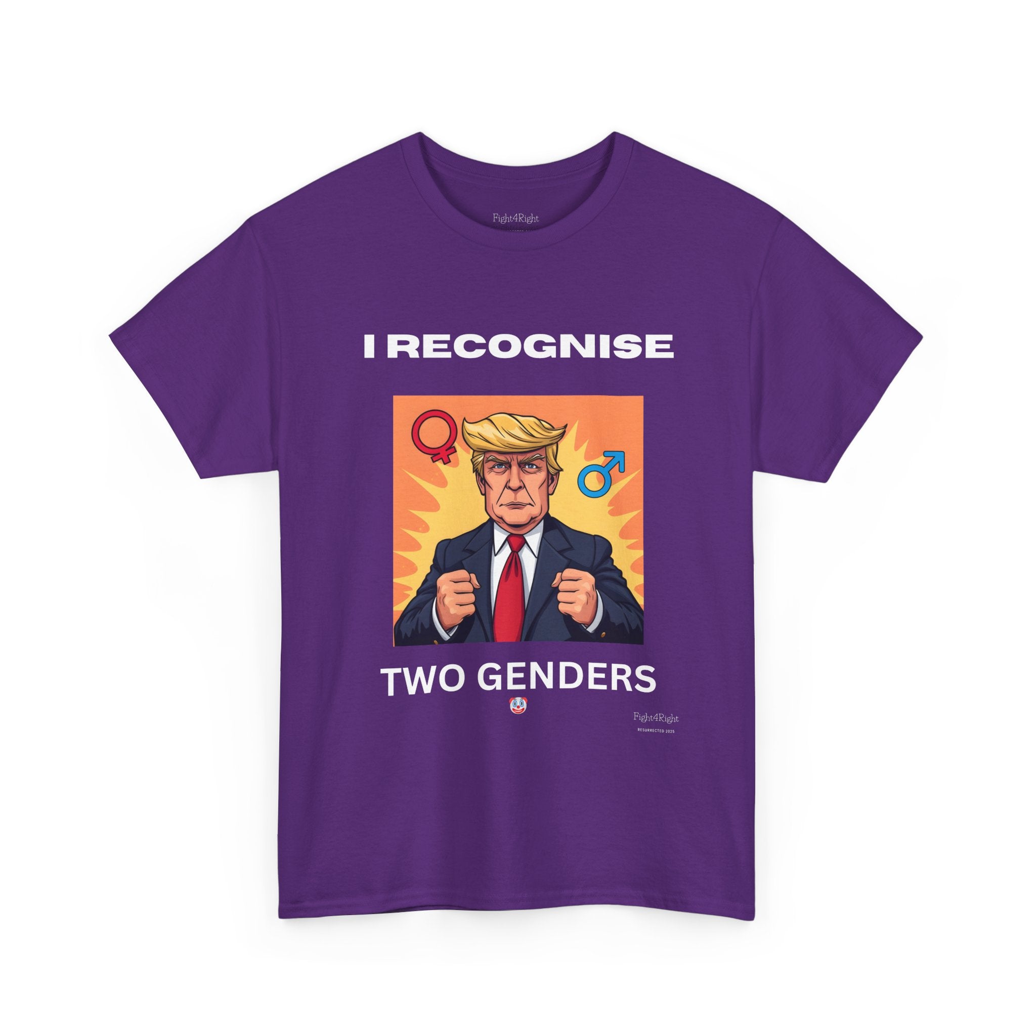 Trump: I Recognize 2 Genders Political Satire Tee