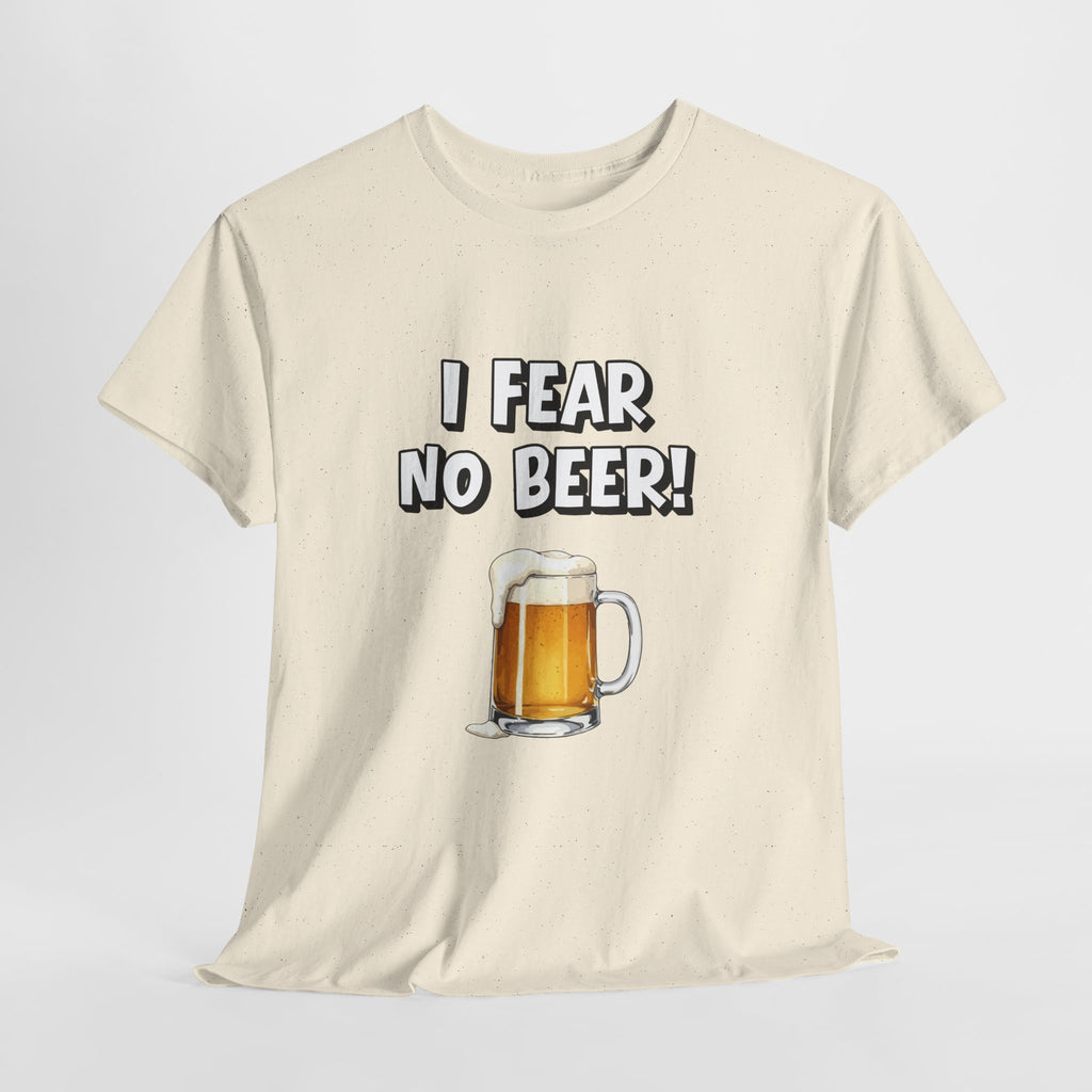 I Fear No Beer T-Shirt – Funny Beer Mug Graphic Tee for Beer Lovers