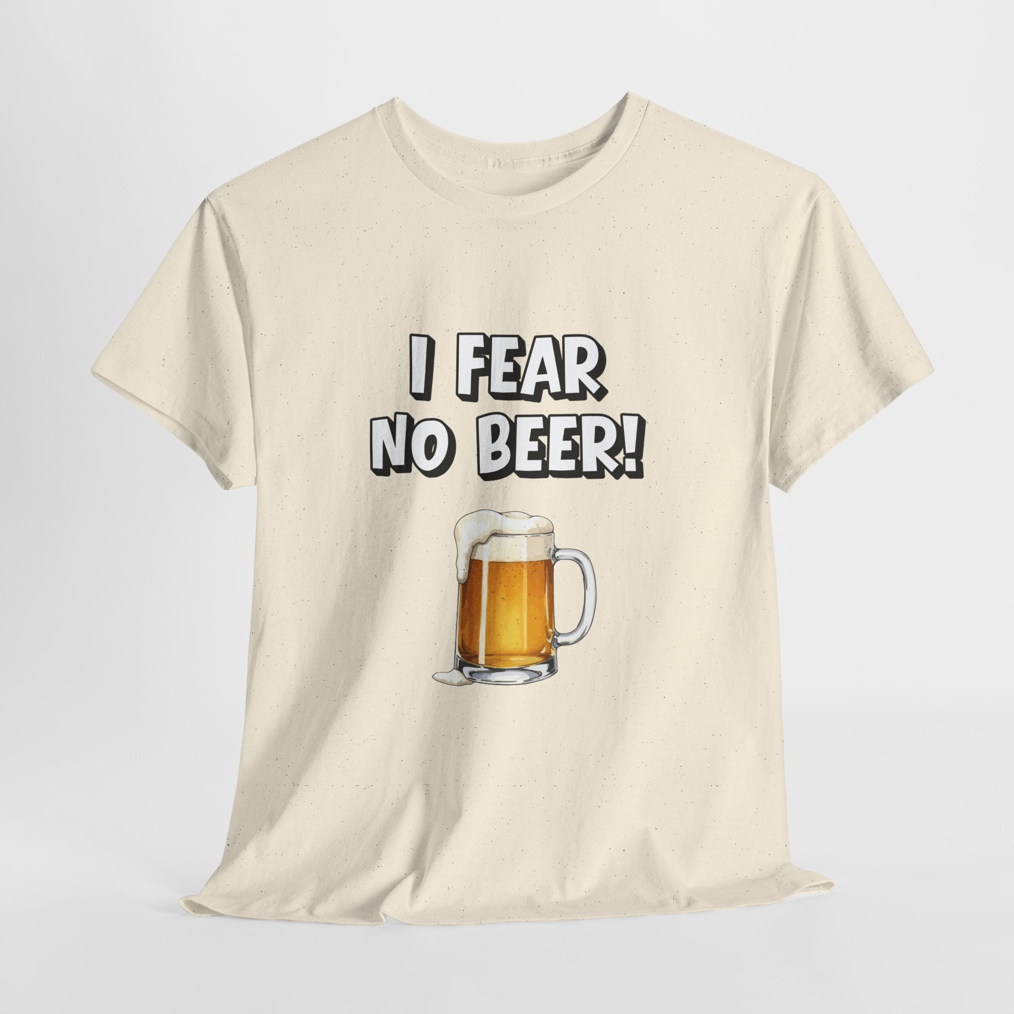 I Fear No Beer T-Shirt – Funny Beer Mug Graphic Tee for Beer Lovers