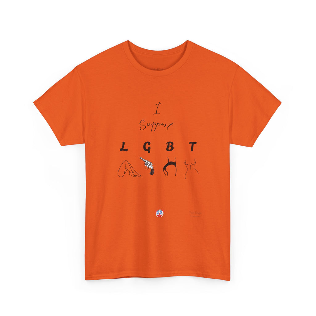 I SUPPORT LGBT T-Shirt | Cheeky Aussie Visual Pun