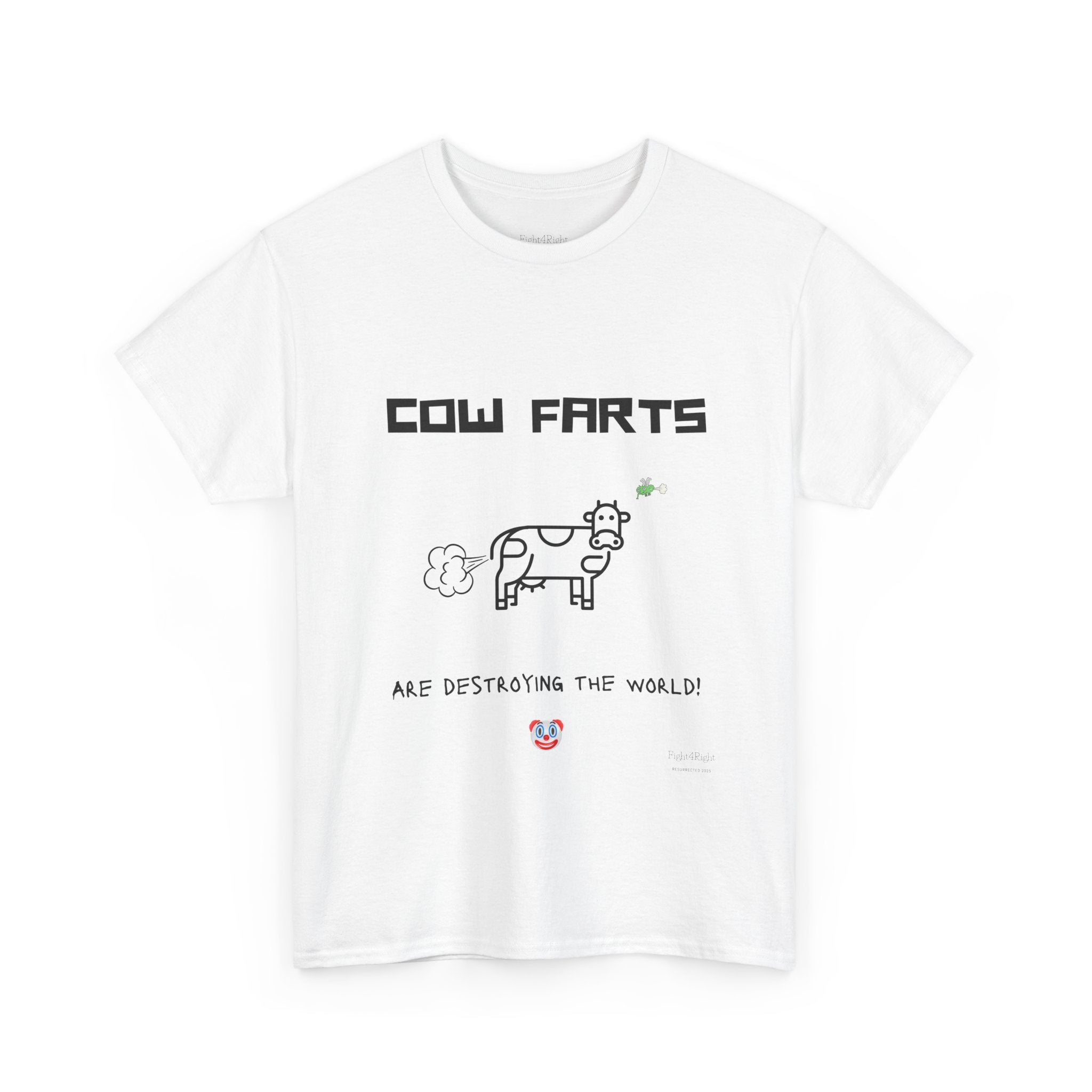 Cow Farts Are Destroying the World T-Shirt – Funny Climate Satire Tee