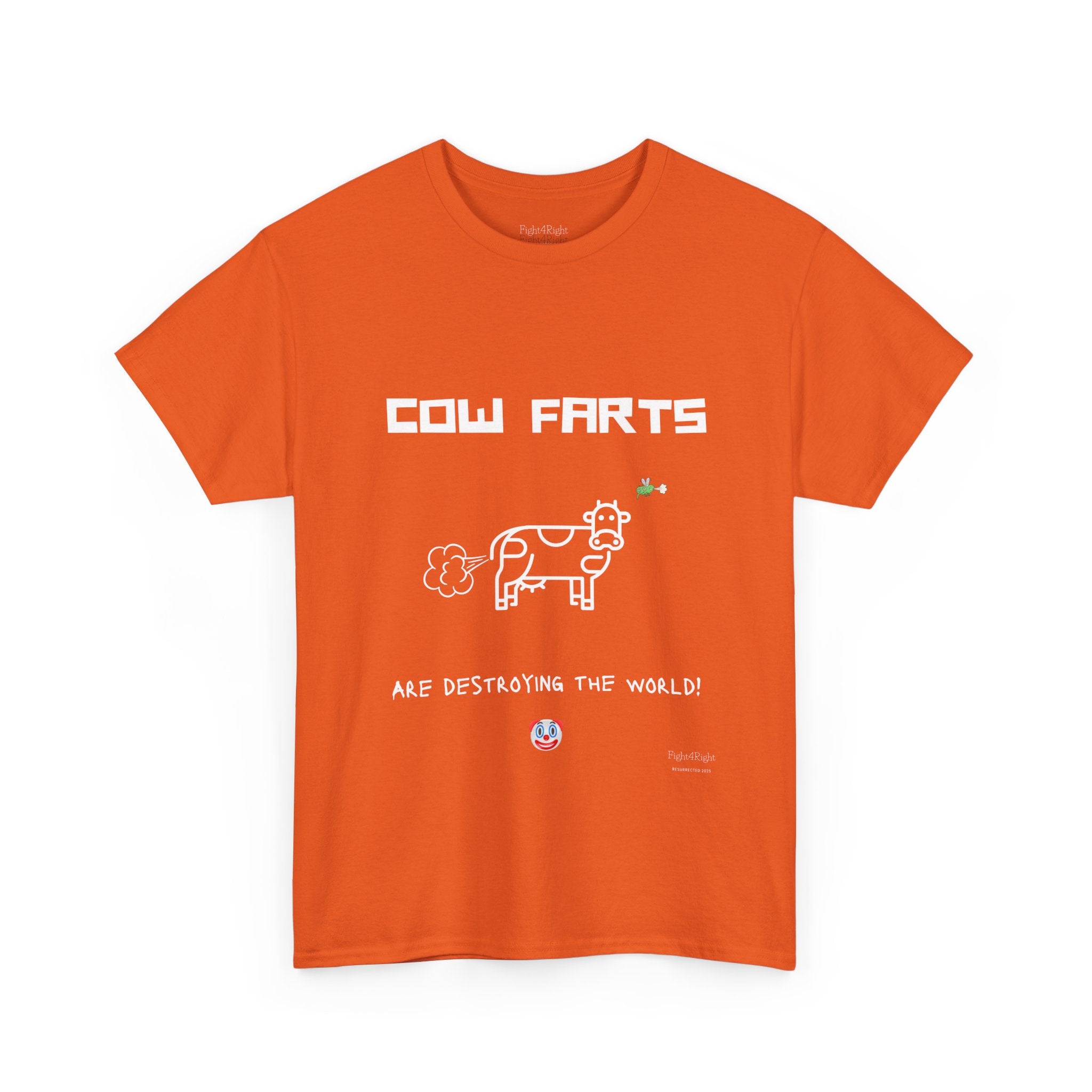 Cow Farts Are Destroying the World T-Shirt – Funny Climate Satire Tee