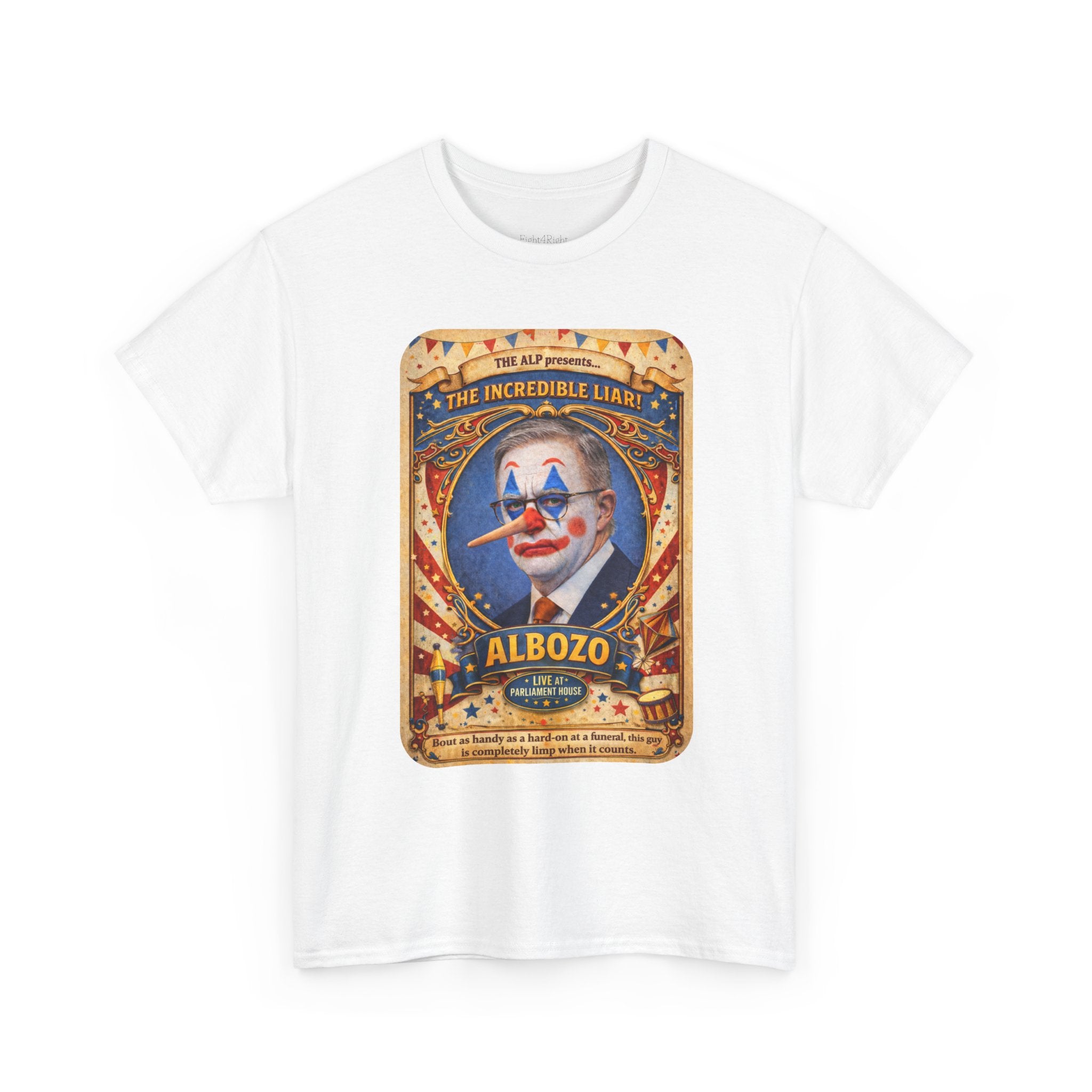 ALBOZO The incredible liar! Political satire tee